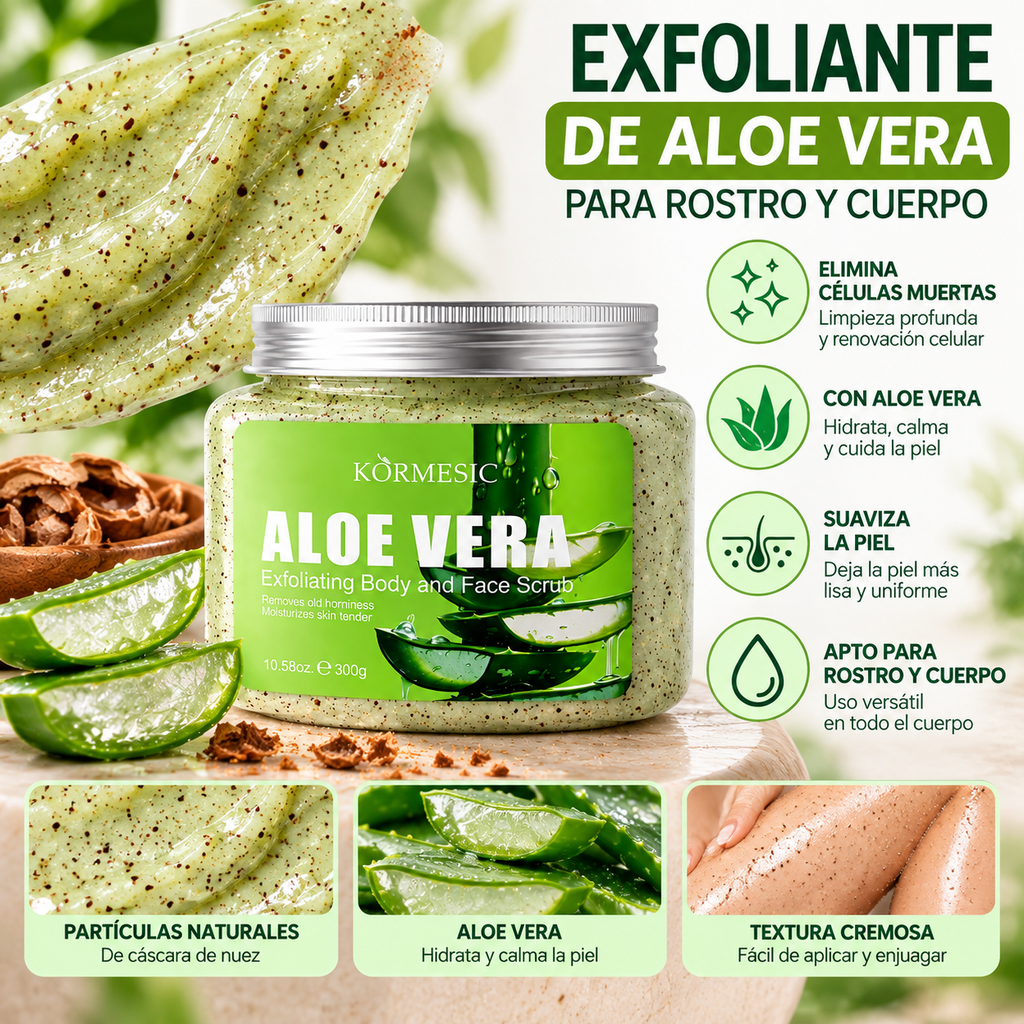 Exfoliante Corporal de Aloe Vera