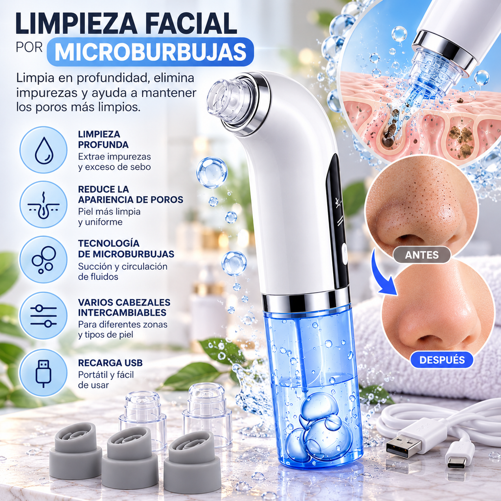 Limpiador Facial de Microburbujas