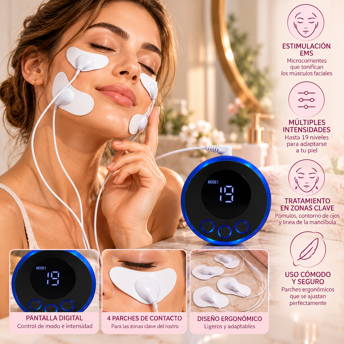 Masajeador Facial EMS