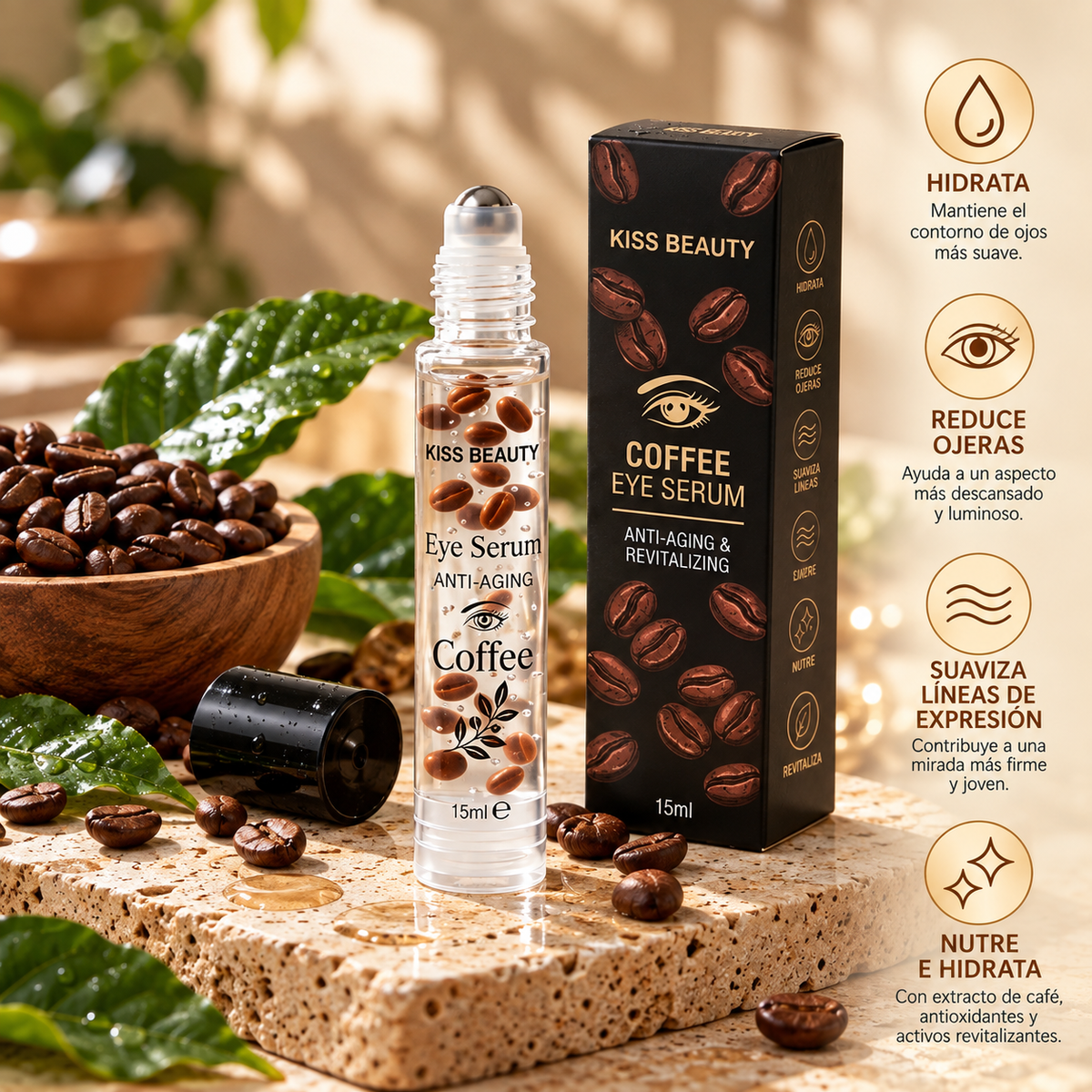 Coffee Pearls — Cápsulas para el Contorno de Ojos